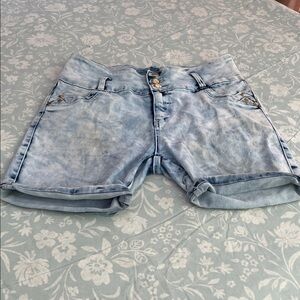 Light Blue Denim Women's Shorts